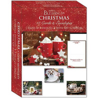 Boxed - Card Shared Blessings-Christmas-Assorted & Cozy Moments - Box of 12