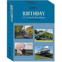 Boxed - Card Birthday-Steaming Along - Box of 12