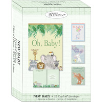 Shared Blessings-Hello Baby Boxed Card - Pack of 12