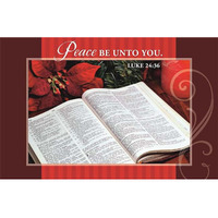 Peace Be Unto You Boxed Christmas Card with Seals - Pack of 18