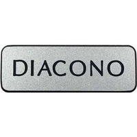 Deacon Spanish Badge Pin, Back & Silver