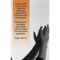 Praise Ye The Lord. Praise God in His Sanctuary Bulletin - Pack of 100