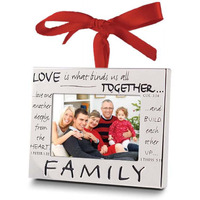 3 in. Family Frame Metal Christmas Ornament