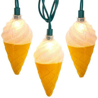 UL 10-Light Ice Cream Cone Light Set