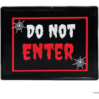 Do Not Enter Neon Light-Up Sign