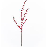 AI-FL6214BRD-Q02 Red Berry Branch Pick - Set of 2