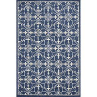 23 x 45 in. UV-Treated Polypropylene Denim Area Rug - Denim - 23 x 45 in.