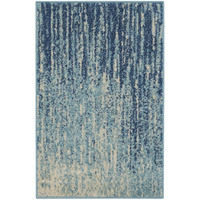 2 x 3 ft. Navy & Light Blue Abstract Scatter Area Rug