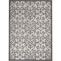 5 x 8 ft. Gray & Charcoal Indoor & Outdoor Area Rug