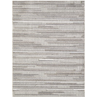 2 x 4 ft. Gray Abstract Striped Indoor or Outdoor Area Rug - Grey - 2 x 4 ft.