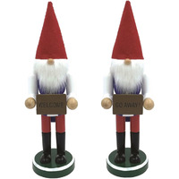 12 in. Welcome & Go Away Gnome Nutcracker