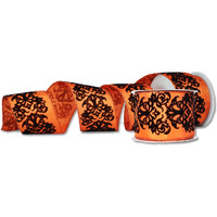 2.5 in. Wide 10 yards Ribbons, Orange - Pack of 2