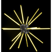 24 in. Animated LED Starburst, Yellow