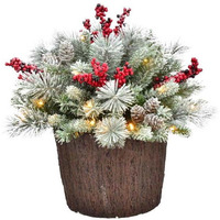 1.5 ft. Snow Frosted Urn Filler - Pack of 8