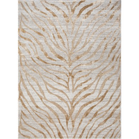 5 ft. 3 in. x 7 ft. 3 in. Concepts Abstract Machine Made Rectangle Rug&44 Gold