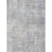 5 ft. 3 in. x 7 ft. 3 in. Concepts Abstract Machine Made Rectangle Rug&44 Blue