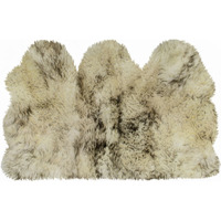 Home Decor Zealand Sheepskin Trio Rug | 1-Piece | Gradient chocolate | 3'x5'