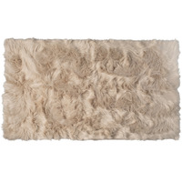 Home Decor Hudson Faux Sheepskin Trio Rug | 1-Piece | Taupe | 3'x5'