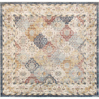 Heritage Collection Power Loom Polypropyle & Polyester Rug- 6&apos 0&apos X 6&apos 0&apos