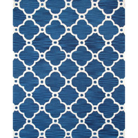 Transitiona Collection Hand-Tufted Lamb's Wool Area Rug- 5' 0' X 8' 0' - Navy - 5' 0' X 8' 0'