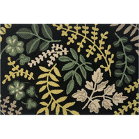 24 x 36 in. Lucky Fern Rug - Black