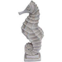 16.5 in. Coldcast Sea Horse, Antique White