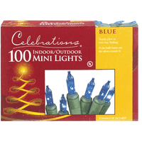 Celebrations 4004-71 100 Mini Blue Light Set