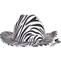 Zebra Print Cowboy Hat