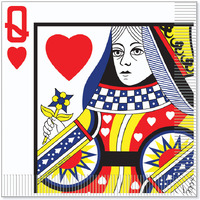 Queen Of Hearts Luncheon Napkins