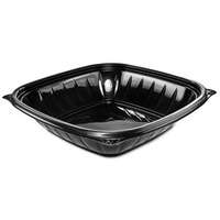 32 oz Presenta Bowls Pro Black Square Bowls  Plastic  63 per Bag - Bags of 4