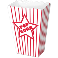 Beistle  Paper Popcorn Boxes - Pack of 12