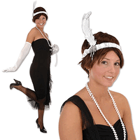 DDI 1908042 Flapper Headband - White Case of 12