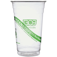 EP-CC20-GS GreenStripe Cold Drink Cups - Clear - 20 oz