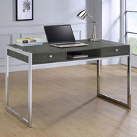 Weathered Grey 2-drawer Writing Desk