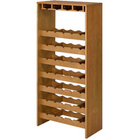 Oak 7-tier Wine Rack