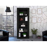 Brighton 5-Shelf Bookcase Black