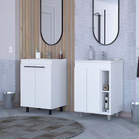 White 2 Piece Bathroom Set