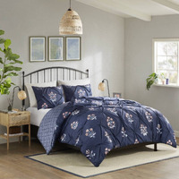 3 Piece Pintuck Duvet Cover Set