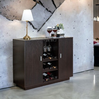 Espresso 2-Door Wine Cabinet