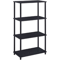 Black Bookshelf with 4 Shelf