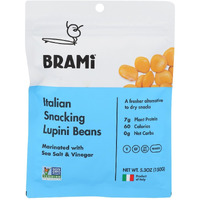 Brami Lupini Snack - Sea Salt - Case Of 8 - 5.3 Oz.