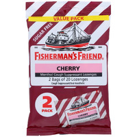 Fisherman's Friend - Loz Fat Free Cherry Sugar Free - Case Of 12 - 40 Ct