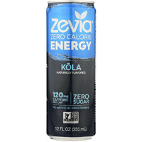 Zevia Zero Calorie Energy Drink - Cola - Case Of 12 - 12 Fl Oz