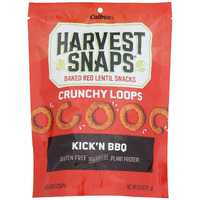 Harvest Snaps - Crunch Loops Kick N Bbq - Case Of 12-2.5 Oz