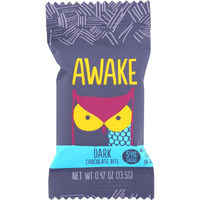 Awake Chocolate - Bites Dark Chocolate - Case Of 50 - 0.47 Ounces