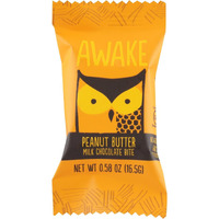 Awake Chocolate - Bites Peanut Butter Chocolate - Case Of 50-.58 Oz