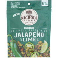 Nichols Farms - Pistachio No Shell Jumbo Lime - Case Of 15-6 Ounces