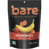 Bare Fruit - Banana Chips Strawberry - Case Of 12 - 2.7 Ounces