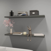 Grey Floating Shelf