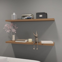 Mahogany Gales Floating Shelf